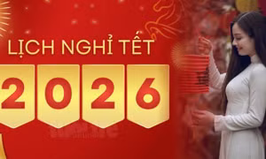 Thông báo chính thức lịch nghỉ Tết Nguyên đán Bính Ngọ 2026