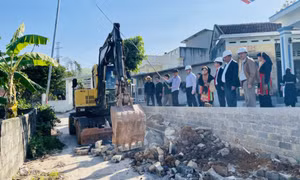 Xã Quảng La khởi công đồng loạt 5 công trình hạ tầng với tổng mức đầu tư 88 tỷ đồng 