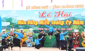 Lễ hội Mùa vàng miền Soóng cọ xã Đông Ngũ