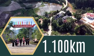 1.100 - là số km đường liên xã trên địa bàn tỉnh được nhựa hoá giai đoạn 2020-2025