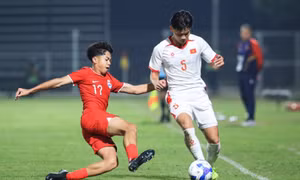 U17 Việt Nam thắng đậm U17 Singapore ở vòng loại U17 châu Á