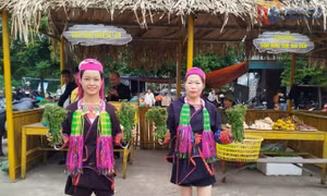Lần đầu tiên tổ chức livestream bán hàng nông sản tại Chợ phiên văn hóa vùng cao Hà Lâu 