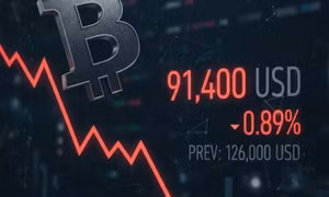 Giá Bitcoin rơi thủng mốc 90.000 USD