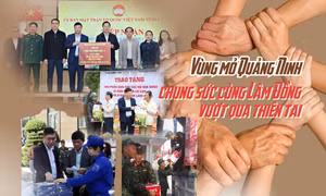 Vùng mỏ Quảng Ninh chung sức cùng Lâm Đồng vượt qua thiên tai