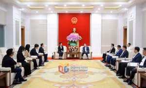 Chủ tịch UBND tỉnh Bùi Văn Khắng tiếp xã giao Tập đoàn Amata