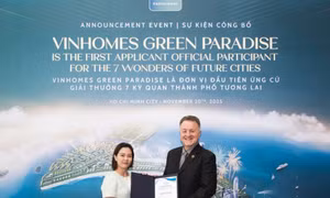 Vinhomes Green Paradise được công nhận là ứng viên đầu tiên của “7 Kỳ quan đô thị tương lai” thế giới