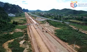 Tăng tốc thi công đường nối đường tỉnh 342 với Quốc lộ 279
