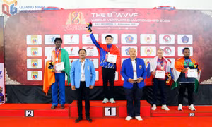Giải Vô địch thế giới Vovinam 2025: VĐV Nguyễn Hữu Toàn của Quảng Ninh giành HCV hạng 92kg