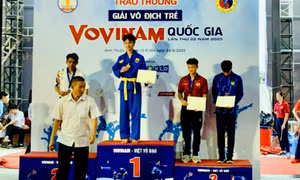 Quảng Ninh đoạt HCV tại Giải vô địch trẻ Vovinam quốc gia 2025