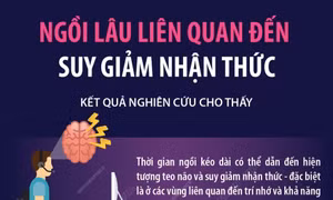 Tác động tiêu cực của việc ngồi lâu liên quan suy giảm nhận thức