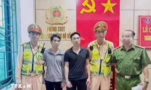 Hai phạm nhân trốn khỏi Trại giam Thanh Xuân bị bắt khi đang trên đường vào Nam