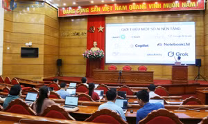Ban Tổ chức Tỉnh ủy tập huấn ứng dụng dữ liệu trí tuệ nhân tạo (AI)