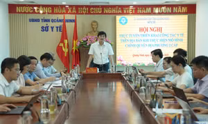 Hội nghị trực tuyến triển khai công tác y tế khi thực hiện mô hình chính quyền địa phương 2 cấp