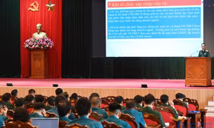 Bộ CHQS tỉnh tập huấn quốc phòng, quân sự địa phương cho cán bộ chủ chốt chính quyền địa phương 2 cấp