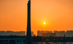 Hoàng hôn tuyệt đẹp tại Bảo tàng Lịch sử Quân sự Việt Nam