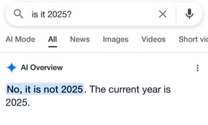 AI của Google gặp lỗi kỳ quặc: Vẫn nghĩ năm nay là... 2024