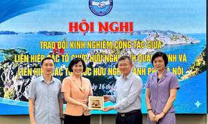 Liên hiệp các tổ chức hữu nghị TP Hà Nội trao đổi kinh nghiệm công tác tại Quảng Ninh