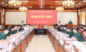 Đảng ủy Quân khu 3 ra nghị quyết lãnh đạo thực hiện nhiệm vụ quân sự, quốc phòng 6 tháng cuối năm 2026