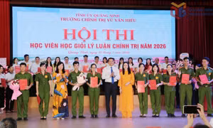 Trường Chính trị Vũ Văn Hiếu tổ chức thành công Hội thi Học viên học giỏi lý luận chính trị năm 2026