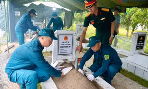 Hoàn nguyên phần mộ liệt sĩ – Trọn vẹn nghĩa tình tri ân