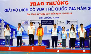 Kỳ thủ Quảng Ninh giành 3 HCV Giải Vô địch Cờ vua trẻ quốc gia 2026