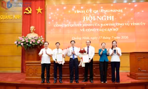 Công bố quyết định của Ban Thường vụ Tỉnh ủy về công tác cán bộ