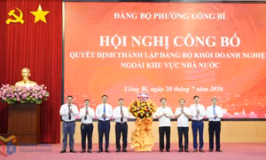 Thành lập Đảng bộ Khối doanh nghiệp ngoài khu vực nhà nước phường Uông Bí