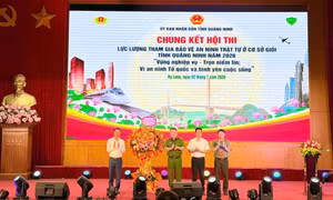 Chung kết Hội thi lực lượng tham gia bảo vệ ANTT ở cơ sở giỏi tỉnh Quảng Ninh năm 2026
