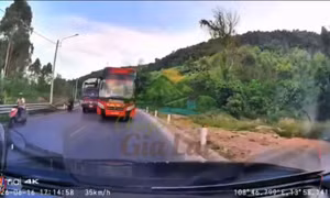 Gia Lai: Xử lý nghiêm lái xe khách vượt xe không đúng quy định trên đèo An Khê