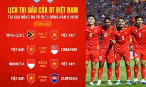 Lịch thi đấu vòng loại ASEAN Cup 2026: Đội tuyển Việt Nam đá ngày nào?