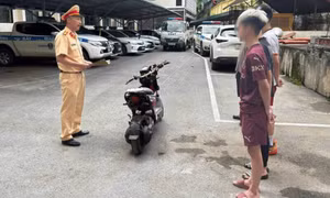 Công an Sơn La xử lý 7 thanh thiếu niên vi phạm giao thông