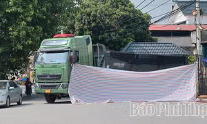 Tai nạn giao thông nghiêm trọng tại phường Thanh Miếu, một người tử vong
