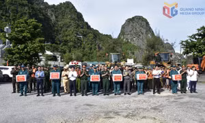 Phường Cẩm Phả diễn tập phòng thủ dân sự năm 2026