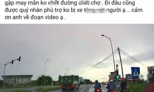 Vượt đèn đỏ, bị phạt, lái xe tải lên mạng chửi rủa người ghi hình báo CSGT