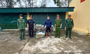 Bắt giữ đối tượng vận chuyển trái phép 800kg nầm lợn đông lạnh không rõ nguồn gốc