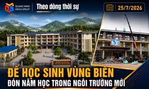 Theo dòng thời sự 25/7/2026: Để học sinh vùng biên đón năm học trong ngôi trường mới