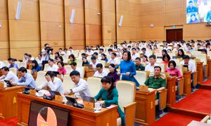 Các đại biểu thảo luận, đề xuất nhiều giải pháp thúc đẩy phát triển kinh tế - xã hội