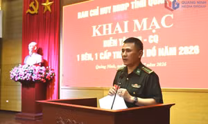 BĐBP tỉnh: Khai mạc diễn tập chỉ huy cơ quan một bên, một cấp trên bản đồ