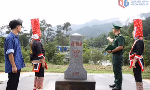 Làm dân vận cùng bộ đội biên phòng ở Hoành Mô