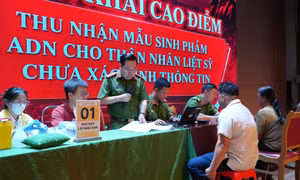 Thu nhận 258 mẫu sinh phẩm ADN thân nhân liệt sĩ chưa xác định thông tin