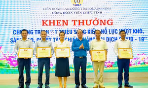 Công đoàn viên chức tỉnh: Đạt 186% kế hoạch Chương trình 1 triệu sáng kiến