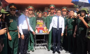Truy điệu, an táng hài cốt liệt sỹ tại Nghĩa trang Liệt sỹ Quốc gia Vị Xuyên