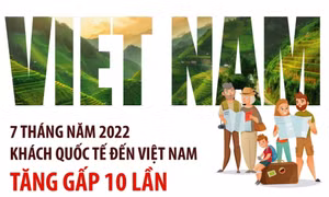 7 tháng năm 2022: Khách quốc tế đến Việt Nam tăng gấp 10 lần