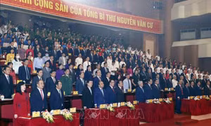 Trang trọng Lễ kỷ niệm 110 năm ngày sinh Tổng Bí thư Nguyễn Văn Cừ