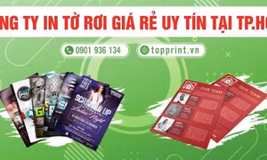 Công ty in tờ rơi giá rẻ uy tín tại TP Hồ Chí Minh