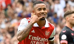 Tiền đạo Gabriel Jesus ghi hat-trick cho Arsenal