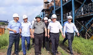 Thủ tướng khảo sát Dự án mở rộng giai đoạn 2 Nhà máy Gang thép Thái Nguyên