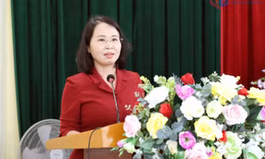 Đồng chí Trịnh Thị Minh Thanh, Phó Bí thư Thường trực Tỉnh ủy, Chủ tịch HĐND tỉnh dự sinh hoạt Chi bộ khu phố Cái Rồng 1