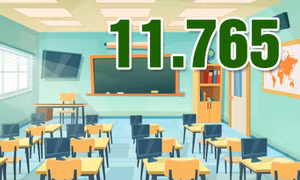 11.765 - là số phòng học hiện có tại các cơ sở giáo dục trên địa bàn tỉnh