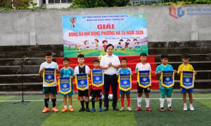 Phường Hà Tu khai mạc Giải bóng đá nhi đồng năm 2026